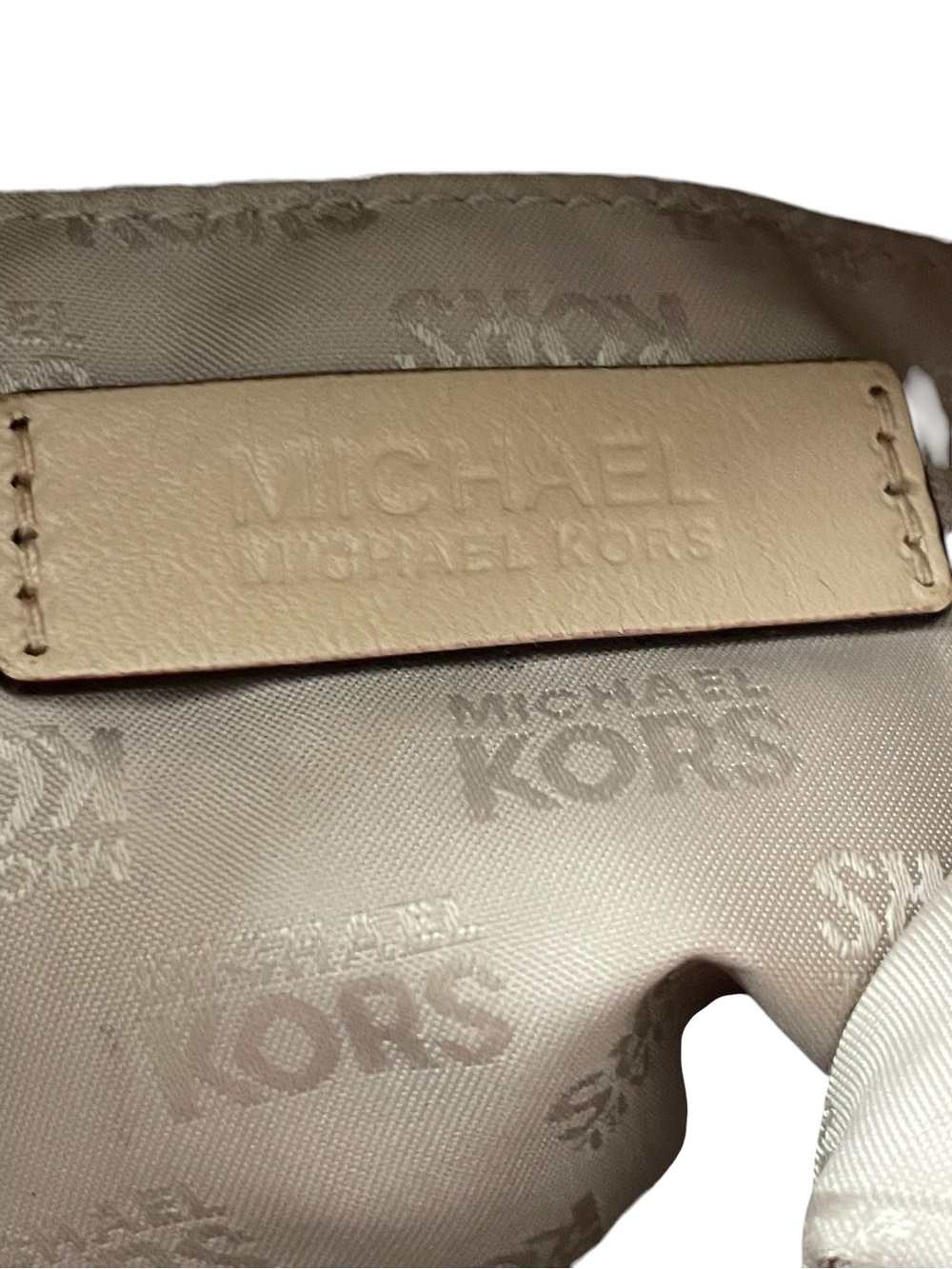 Michael Kors Fulton Large Chain Shoulder Tote Monogram Signature Brown Black - Picture 7 of 10